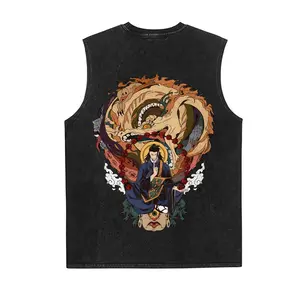 Jujutsu Kaisen Anime Vintage Tank 90s Graphic Sleeveless Tank Tops Men Vest Streetwear Outfits Men Vacation Outfits Sleeveless Shirt