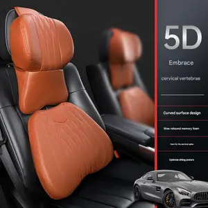 Memory Foam Car Neck And Lumbar Pillow, Provides Comfortable Support For The Headrest And Backrest Cushion, Suitable For Drivers And Passengers, Car Pillow Cushion Four Seasons Universal Neck Seat Back Lumbar Support