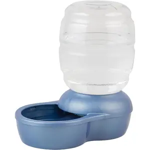 Replendish Gravity Waterer Cat and Dog Water Dispenser 0.5 GAL, Blue, Made in USA