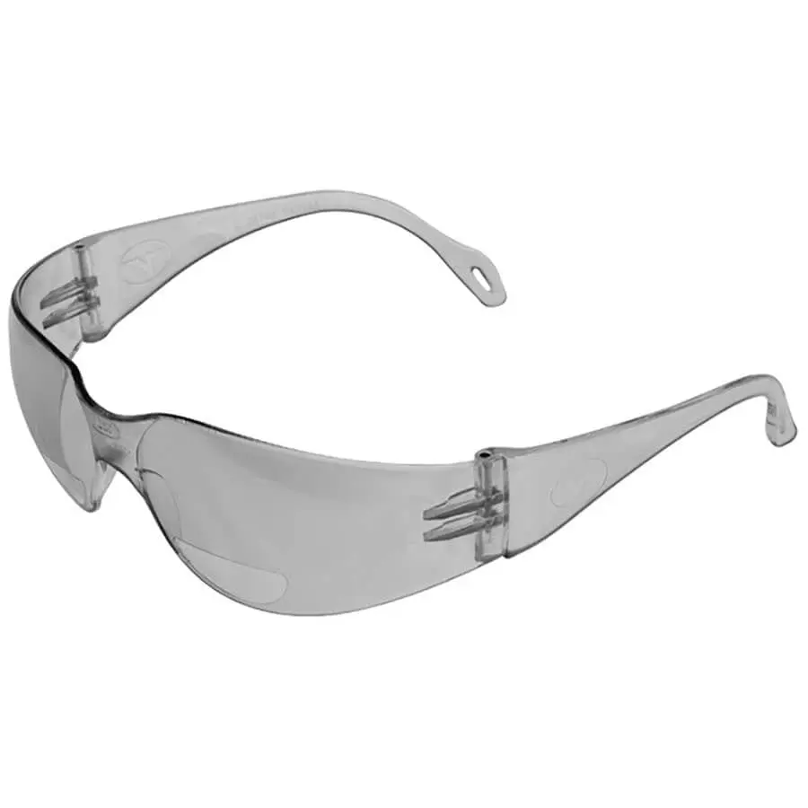Encon Veratti 2000 Frameless Bifocal Safety Glasses - ANSI Certified, Sun Protection, 99.9% UV Shield, Universal Tint Transition Lenses, Comfortable, Safety Glasses Z87, Universal Gear for Home Improvement, Work Use, Frameless Glasses