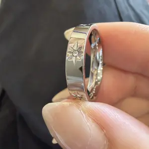 Six-Pointed Star RingSimple and Stylish Engagement Ring Jewelry Promise Ring Gift for Her Bridal Rings Statement Ring