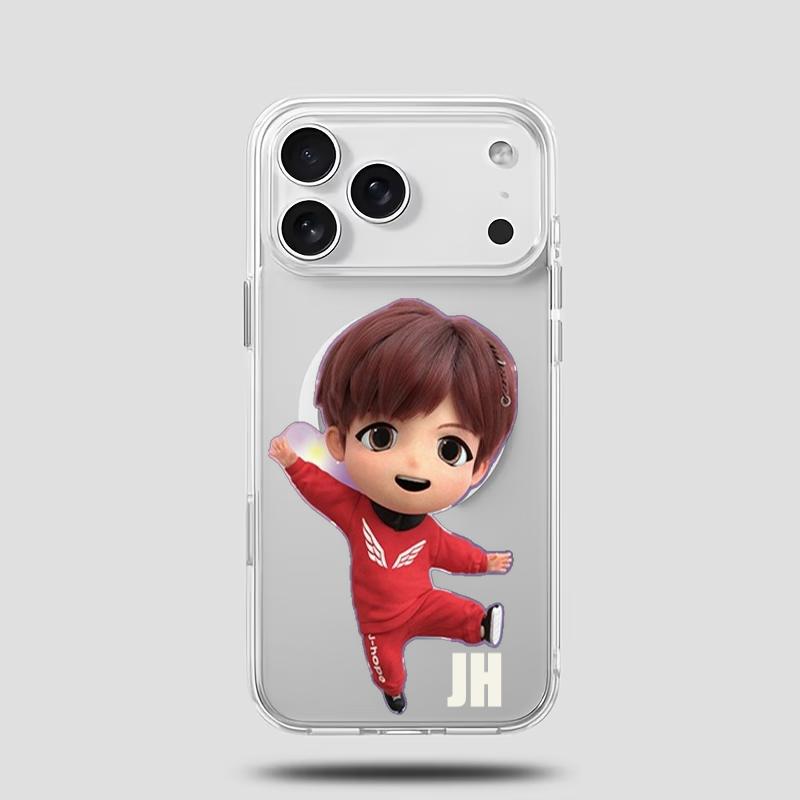 Kawaii Boy Band Phone Case – Cute Cartoon Kpop Inspired Cover Compatible with iPhone 11, 12, 13, 14, 15, 16, 17 Plus Pro Pro Max