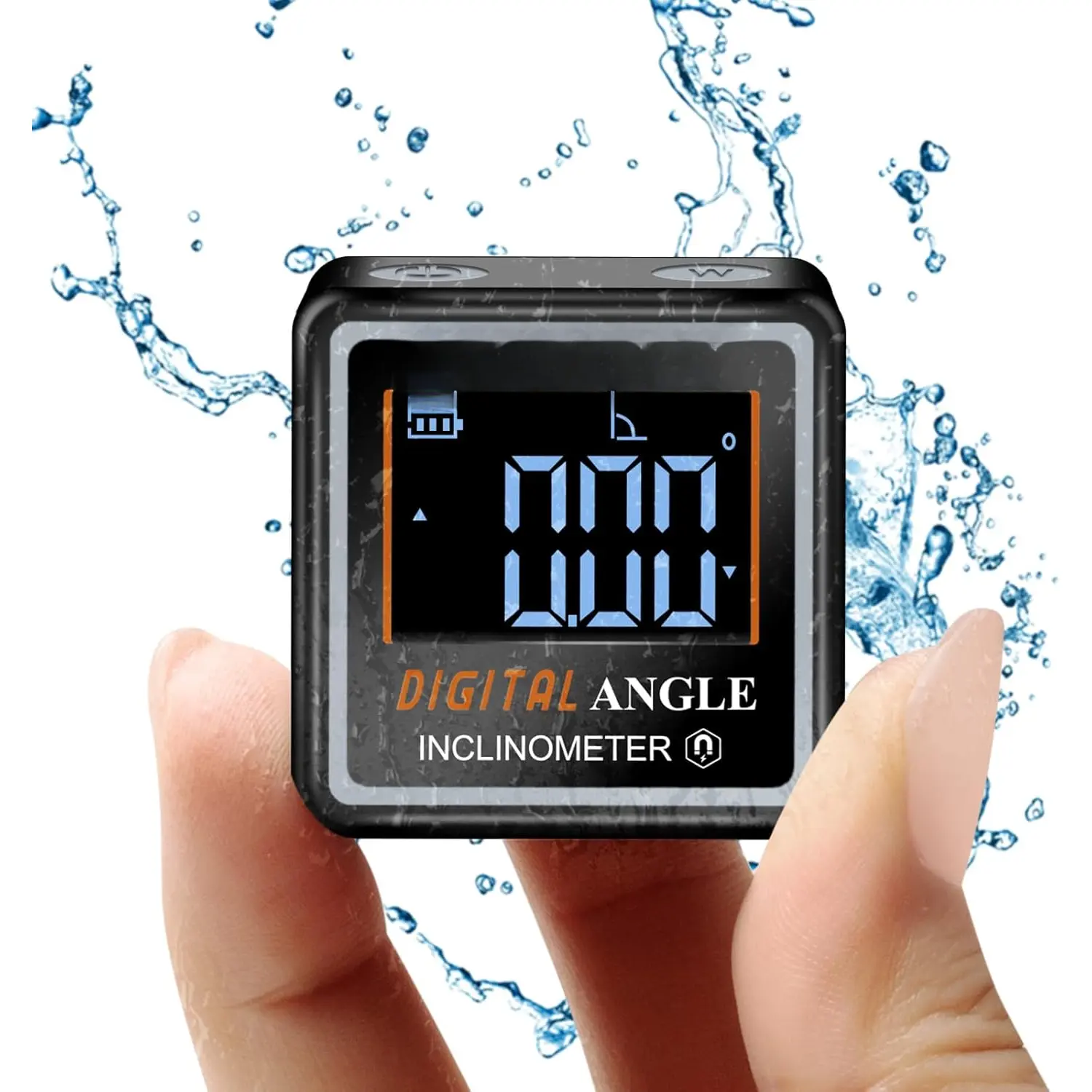 Ultra Small Digital Angle Finder  Level, Rechargeable Angle Cube, Table  Miter Gauge, 4 * 90  Protractor  Inclinometer,  Working Measuring Tool
