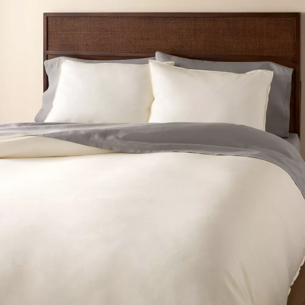 3pc Solid Duvet Cover Set Sour - Hearth & Hand with Magnolia