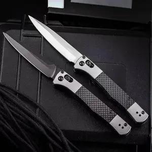 H4170 Carbon Fiber Handle EDC Folding Knife features a lightweight carbon fiber handle and a durable stainless steel blade, making it the top choice for outdoor activities, camping, and everyday use.
