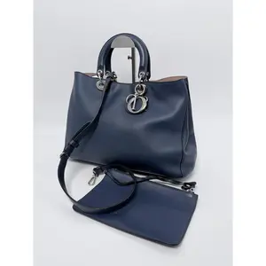 Pre-owned Dior leather Top Handle Bags Diorissimo Tote Top Handle Bag ZS021CD