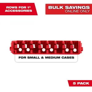 Small & Medium Case Rows for Insert Bit Accessories (5-Pack)
