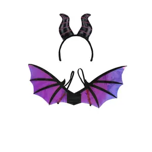 Maleficent Dragon Horns Headband & Wings Kit