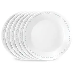 Corelle® Caspian Lace 6.75" Appetizer Plate, 6-pack