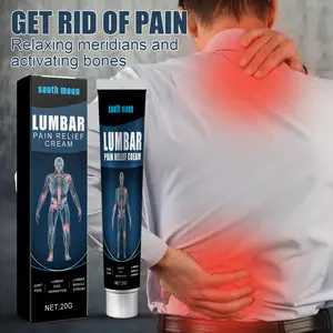 South Moon Lumbar Pain Relief Cream with Gardenia Florida Oil & Saffron Root Extract for Muscle Strain Relief and Joint Pain Care 20g - Therapy