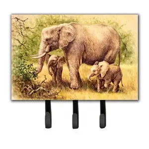 Carolines Treasures  Elephants by Daphne Baxter Leash or Key Holder