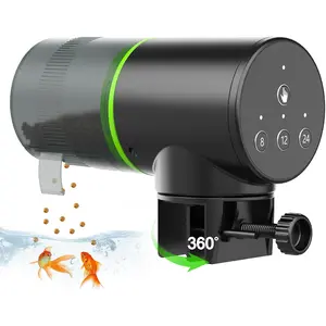 CBINET Automatic Fish Feeder for Aquarium: Auto Fish Food Dispenser with Timer for Small Tank Betta Turtle - Battery Vacation Self Feeding for Flakes