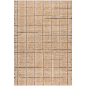 Oscar Plaid Jute Area Rug