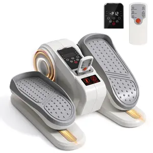 Mini Elliptical Machine for Home - 12 Level Resistance Electric Trainer, Compact Under Desk Pedal Exerciser, Quiet Fitness Equipment