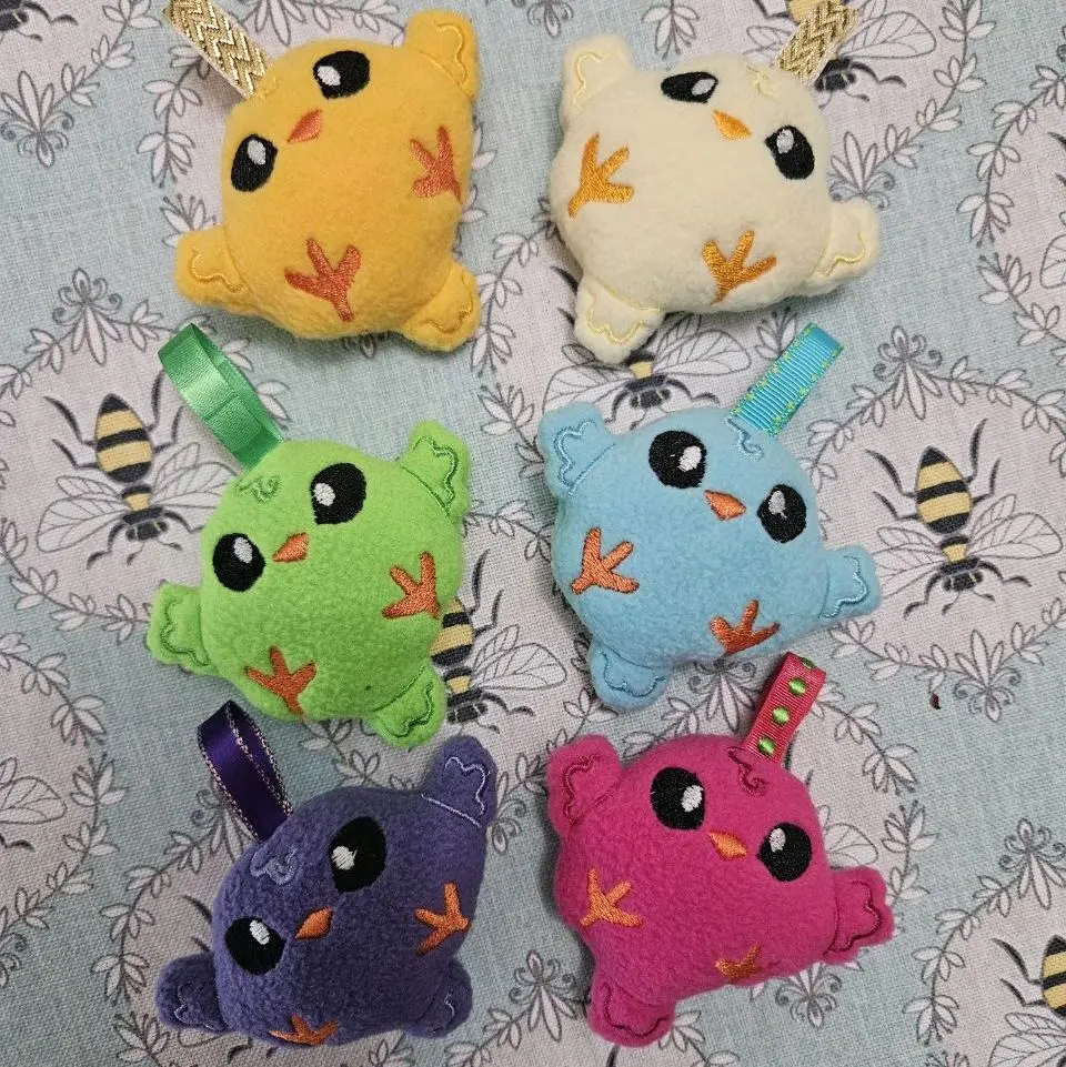 Baby Chick Plush Keychains
