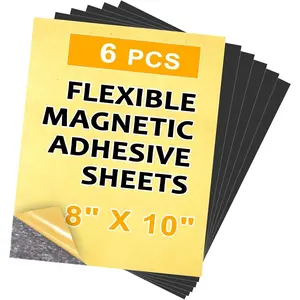 Cuttable  Sheets 6 Pack, Each 8" x 10", Stick  Paper with Adhesive Backing for Crafts, Paper  and Stickers