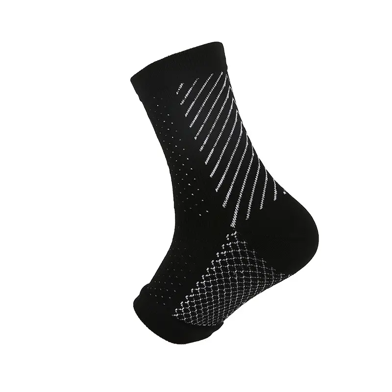 Ankle protection socks with stripes, bla