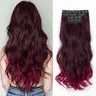 Vigorous Female Fake Hair Clip-In Extensions - Lightweight Loose Wavy Synthetic Hairpiece, Easy-To-Wear Fashion Accessory for Daily Use & Event Party, Instant Length Styling