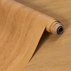 Brown Wood Contact Paper Peel and Stick Wood Grain Wallpaper Self Adhesive Waterproof Removable Walnut Contact Paper for Cabinets Countertops Vinyl Wrap 15.7"x118" Wood Laminate Sheets for Furniture