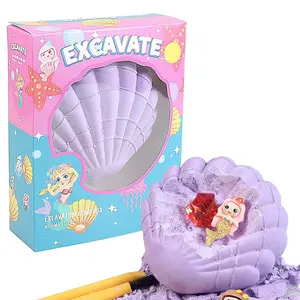 2-Pack Ocean Dig Kit – DIY Ocean Creature Dig Kit with Mystery Surprise (Starfish, Mermaid), STEM Science Activity, Underwater Exploration Theme, Birthday Gift for Boys and Girls, Science Experiment Kit