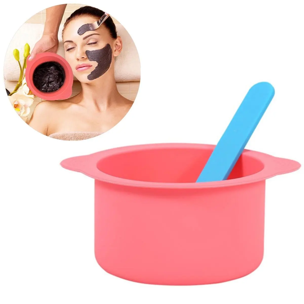 Silicone Hair Remover Wax Warmer Liner, 1 Count Non-stick Wax Liner with Wax Spatula Stick, Waxing Kit, Wax Removal Tool, Bathroom Accessory Sets for Hair Removal, Home Waxing Kit