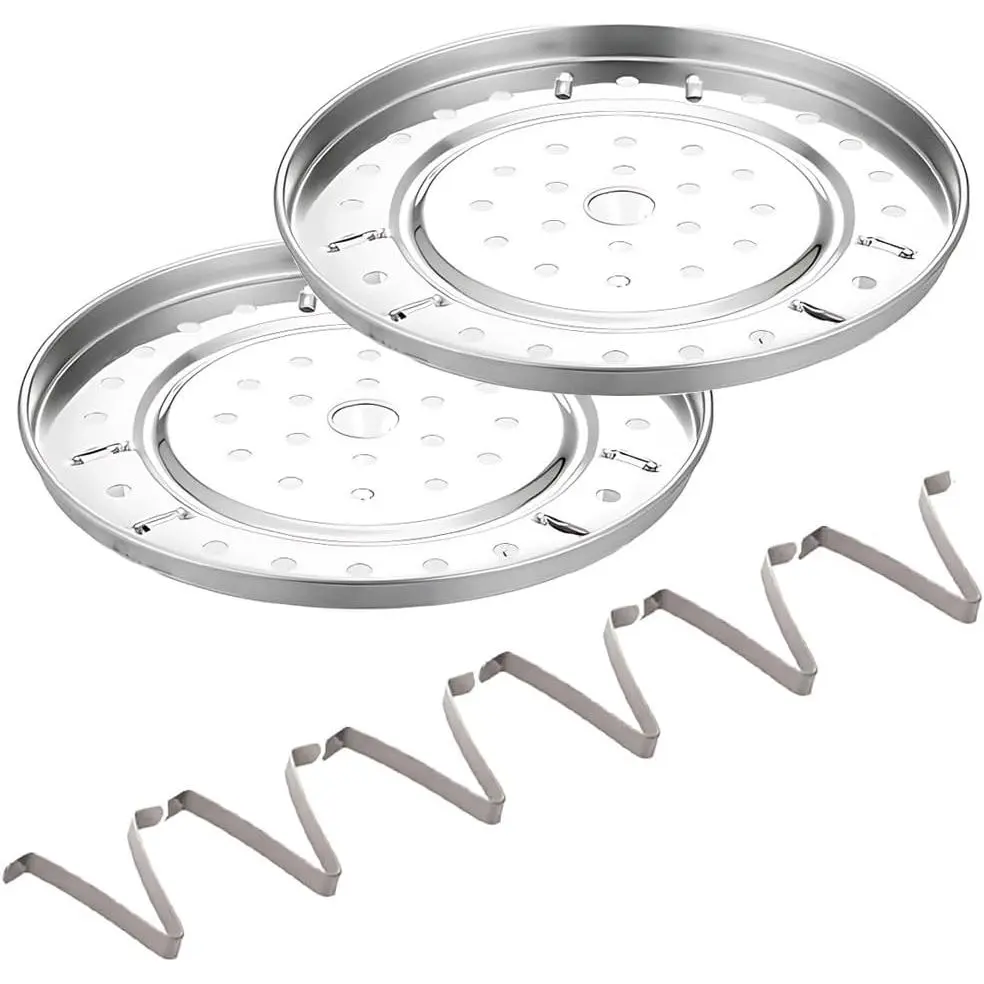 2 Pack 9-1/4"  Canner Rack Stainless Steel Food Steamer Canning Rack Cross Wire with Detachable Legs for Steamer Pot for Water Bath Canning (9-1/4"/235mm)