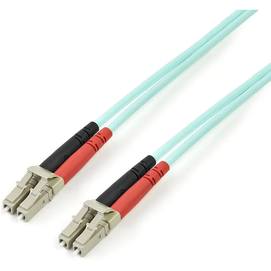 StarTech 5m 10Gb Aqua Multimode Duplex 50/125 LSZH Fiber Optic Cable - LC/LC