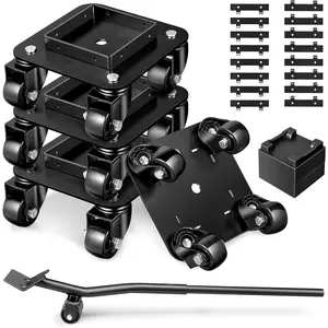1500LBS Furniture Movers with Wheels, Heavy Duty Furniture  Set of 4,  Kit Furniture Lifter Tool with Removeable Baffles for Appliance, Sofa, Pool Table