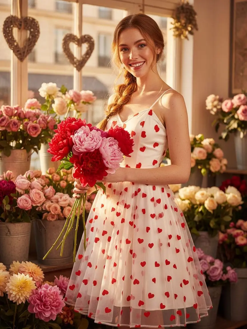 RETRO STAGE Women's 1950s Heart Mesh Sling Dress, Matching Sleeveless Party  Dress for Valentine's Day, Romantic White & Red Options - TikTok Shop
