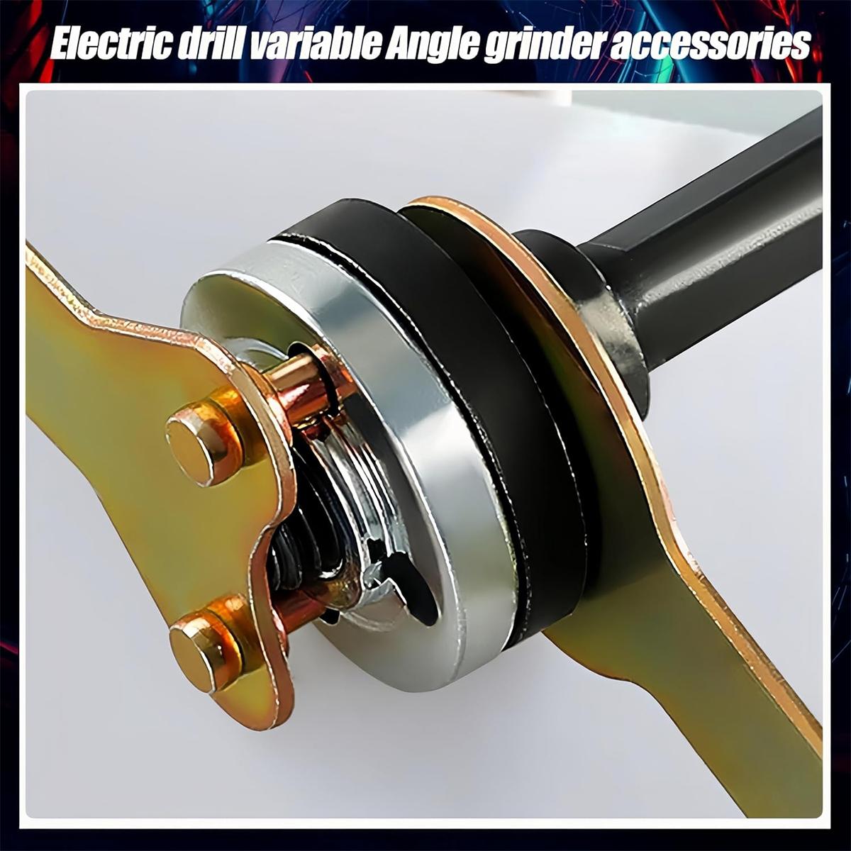 Conversion Angle Grinding Adapter Connecting Rod Kit for Electric Drill, 6mm & 10mm Arbor Mandrel Adapter with Spanner, Angle Grinding Tools Accessories, Hardware, Heavy Duty, Industrial