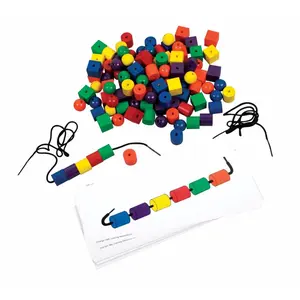 Learning Resources  Colored Beads And Patterns Card Set