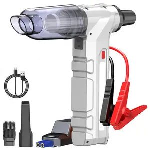 5 In 1 12V Jump Starter - Powerful Fan - Vacuum Cleaner - Lighting - Emergency Power Supply, A Must For Driving, Compact And Portable, This Is All You Need On Your Vehicle