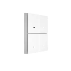 12 scene modes, 4-channel Zigbee smart switch with remote control via Tuya smart home app
