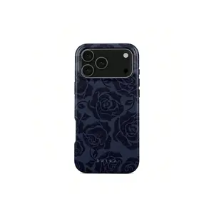 Illusion BURGA  Case |     Midnight Blue Floral Protective Cover Suitable For 17/17 Air/17 Pro/17 Pro Max/16 Pro Max/15 Pro Max/14 Pro Max/13 Pro Max/12 Pro Max