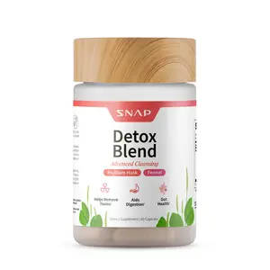 Snap Supplements - 30 Day Cleanse - Gut Support - Cleansing Blend with Fennel Seed, Ginger Root, & Psyllium Husk - Natural Supplement Capsules