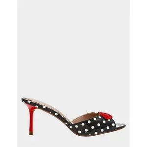 Betsey Johnson Casidy White Black Polka Dot
