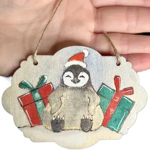 Christmas penguin ornament