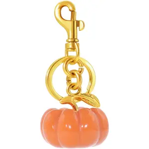 Cute Fruit Keychain, Purse Bag Charms for Handbag Cherry Strawberry Lemon Watermelon Pineapple Pumpkin Charm