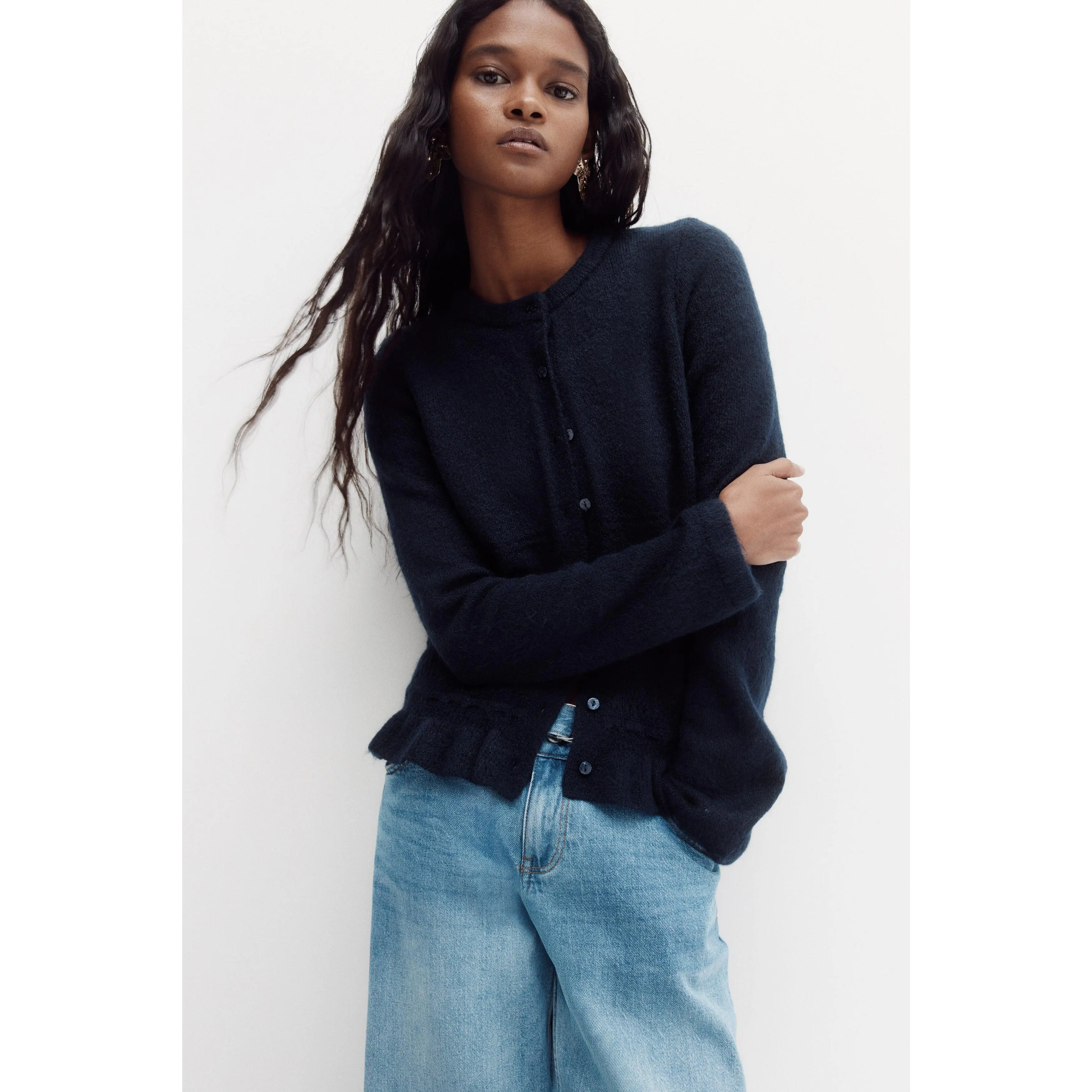 H&M Pointelle-knit cardigan