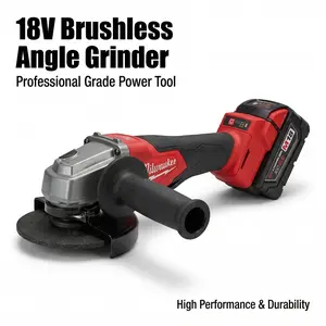 Milwaukee 125mm Brushless Angle Grinder 18V M14 For Professional Metal Work With Adjustable Speed