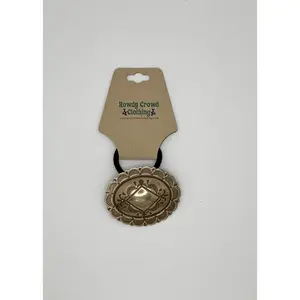 Large Concho Pony Tail Holder