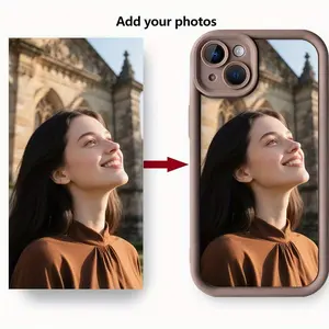 Soft phone case with customizable photos, personalized protective cover for iPhone 17/16/15/14/13/12/11 (Pro Max/Pro/Plus), scratch-resistant and wear-resistant, a creative birthday or Valentine’s Day gift for family and friends.