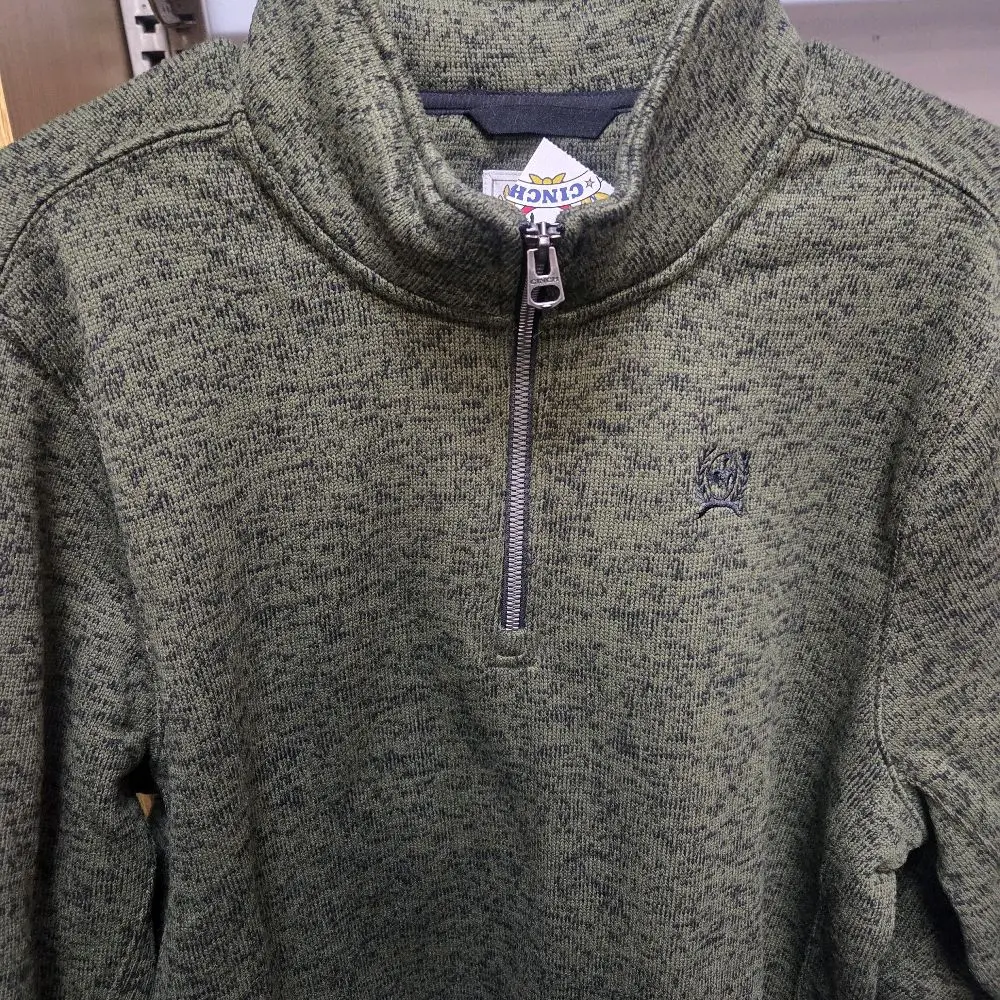 Cinch Men's 1/4 Zip Olive