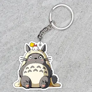 Totoro keychain, Studio Ghibli Totoro keychain, gifts for totoro fans ver2