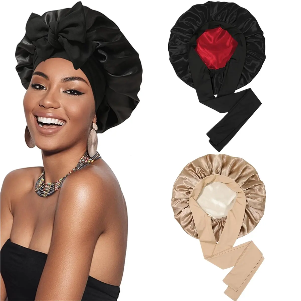 2PCS(1PC Black+red & 1PC Coffee + Champagne)