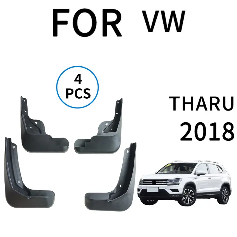 for Volkswagen Tharu(2018-2022 models) 4-Pcs car mudguards are suitable . Made of soft PP material, they are precisely designed to effectively protect against mud and sand.