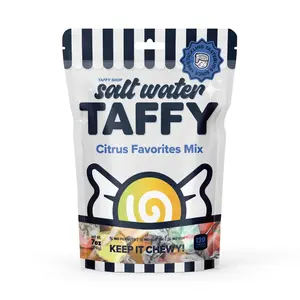 Taffy Shop, Citrus Favorites Salt Water Taffy Mix - Gourmet Soft, Sweet & Chewy Candy