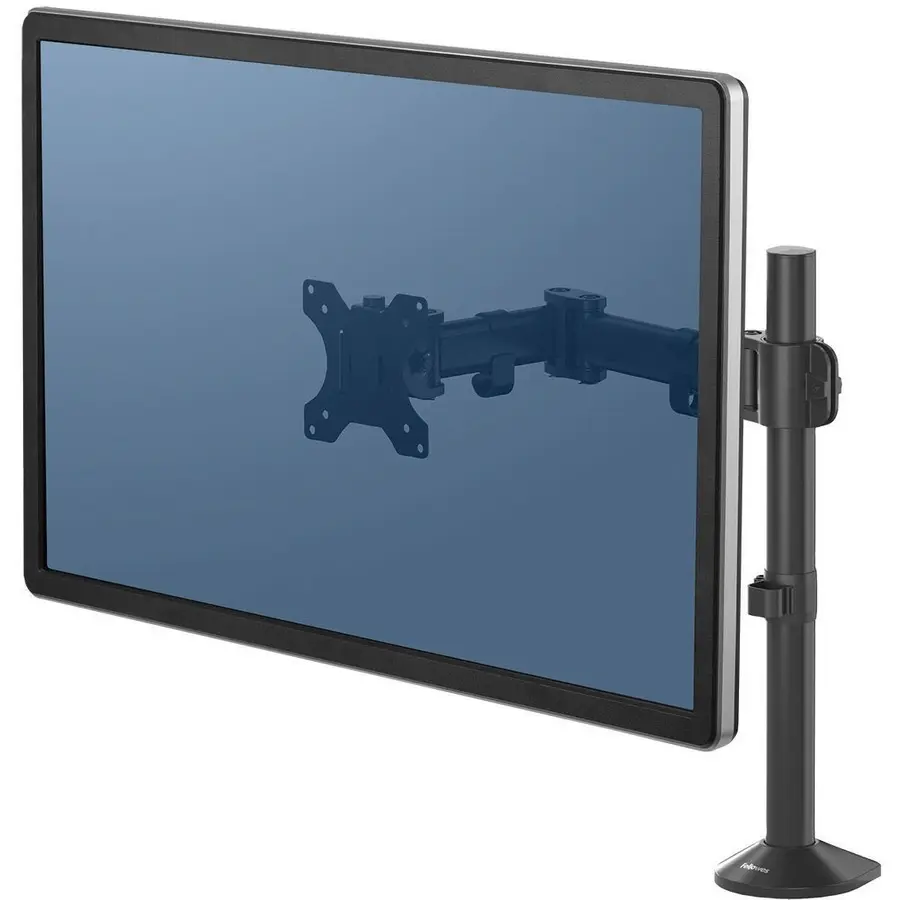 Fellowes Reflex Single Adjustable Monitor Arm, Up to 32", VESA Mount 8502501