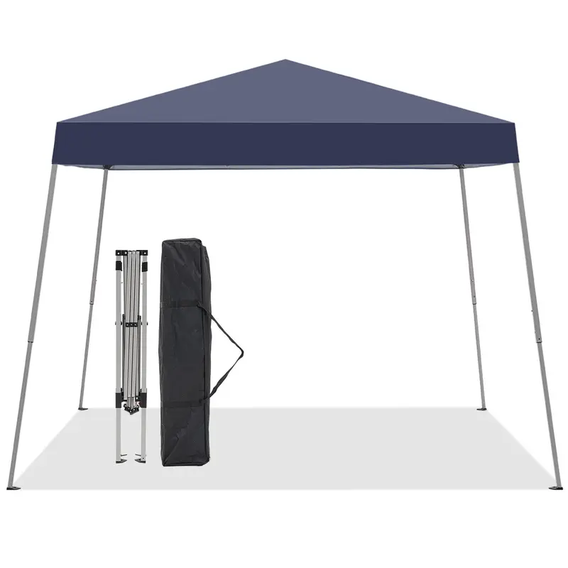 【Clearance】GDY 10×10 Pop-up Canopy Tent Slant Leg Portable Gazebo Canopy Outdoor With Carrying Bag