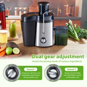 Extra Wide Feed Chute  Juicer Machine - Cold Press Get 80% More Juice!  Fits Whole Apples/Carrots - Quiet Slow Masticating Tech Preserves Nutrients - Perfect for Summer Detox, Smoothies, Celery Juice - BPA-Free, Easy to Clean -#HealthyLiving